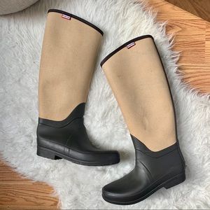 HUNTER Tan & Olive Rainboots